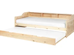Udtræksseng Fyretræ EDERN 90 x 200 cm Lysebrun