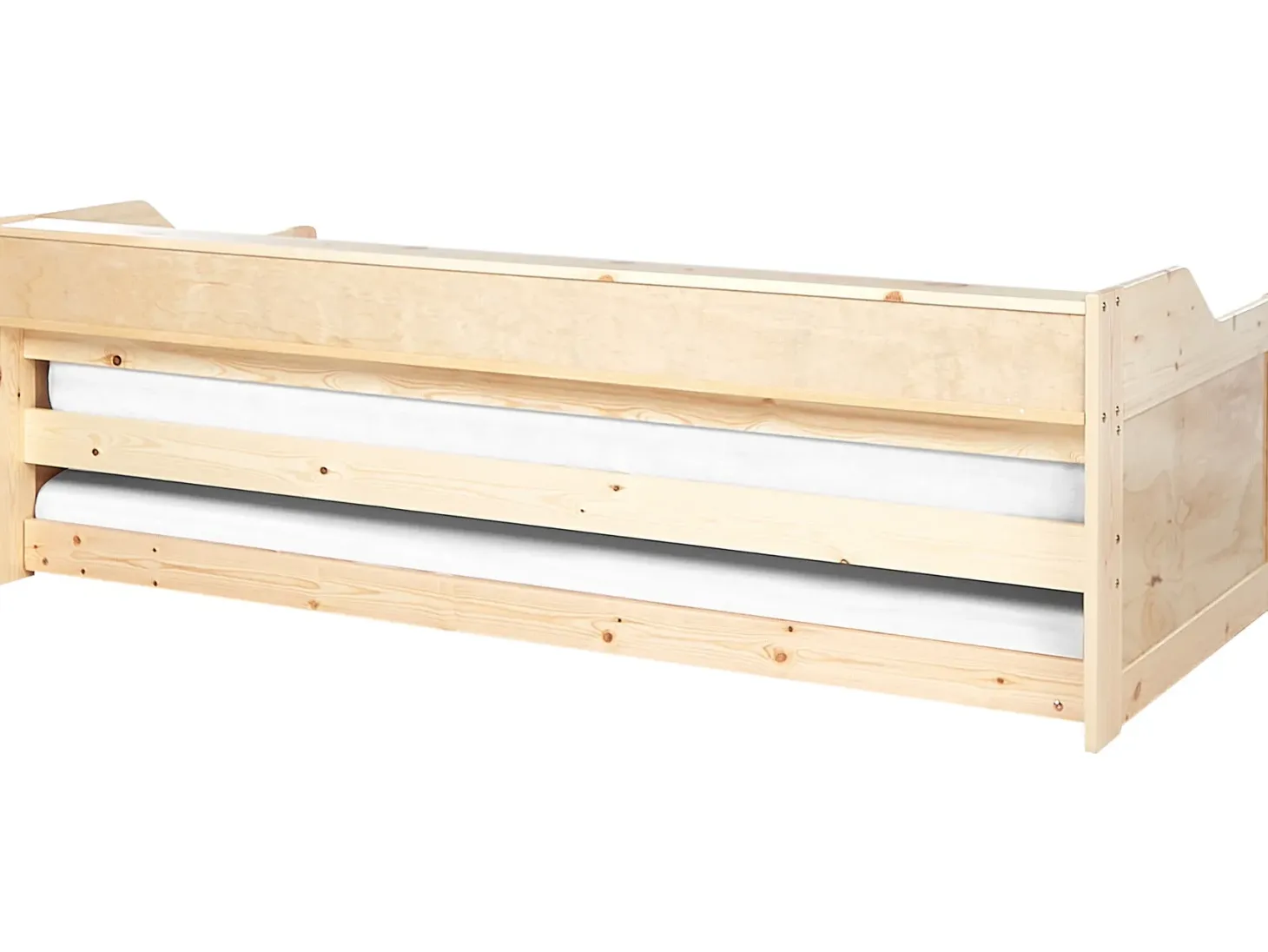 Udtræksseng Fyretræ EDERN 90 x 200 cm Lysebrun
