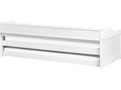Udtræksseng Fyretræ EDERN 90 x 200 cm Lyserød