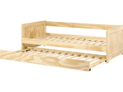 Udtræksseng Fyretræ GRAVELINES 90 x 200 cm Lysebrun