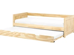 Udtræksseng Fyretræ GRAVELINES 90 x 200 cm Lysebrun