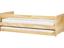 Udtræksseng Fyretræ GRAVELINES 90 x 200 cm Lysebrun