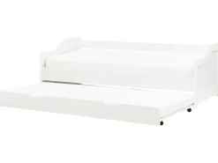 Udtræksseng Fyretræ LUNERAY 90 x 200 cm Hvid