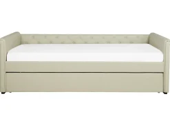 Udtræksseng LIBOURNE 80 x 200 cm Beige
