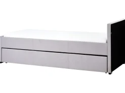 Udtræksseng MARMANDE 90 x 200 cm Lysegrå