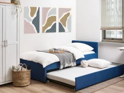 Udtræksseng MARMANDE 90 x 200 cm Navy Blå
