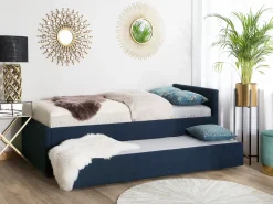 Udtræksseng MARMANDE 80 x 200 cm Navy Blå