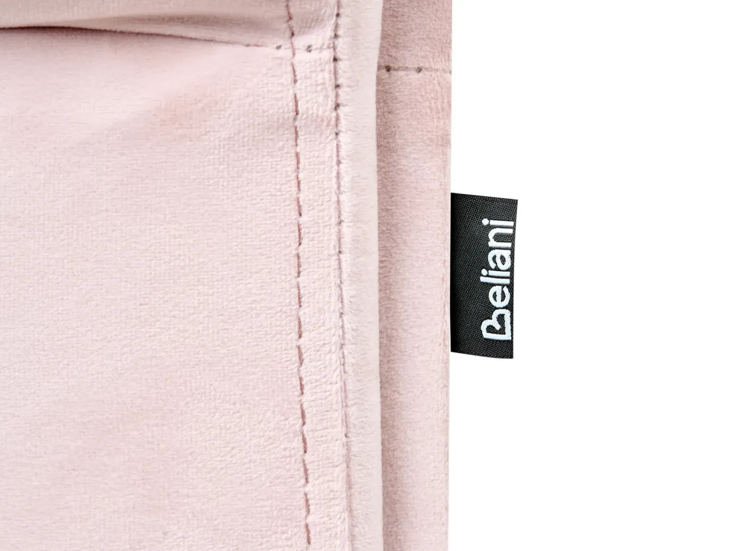 Udtræksseng Velour LIBOURNE 90 x 200 cm Pastellrosa
