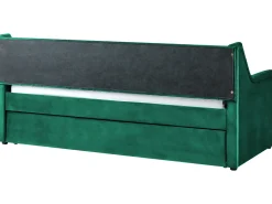 Udtræksseng Velour MONTARGIS 90 x 200 cm Smaragdgrøn