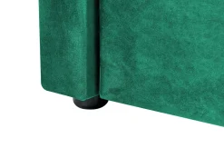 Udtræksseng Velour MONTARGIS 90 x 200 cm Smaragdgrøn
