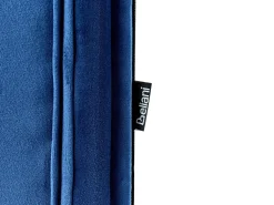 Udtræksseng Velour MONTARGIS 90 x 200 cm Navy Blå