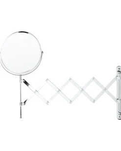 Udvideligt makeup-spejl til væggen YVELINES 57 cm 36 cm Metal Sølv