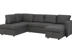 U-formet sovesofa 5 personers KARRABO Mørkegrå med opbevaring