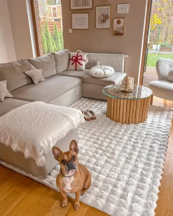 U-formet sovesofa 5 personers SOMMEN Lys Beige med opbevaring