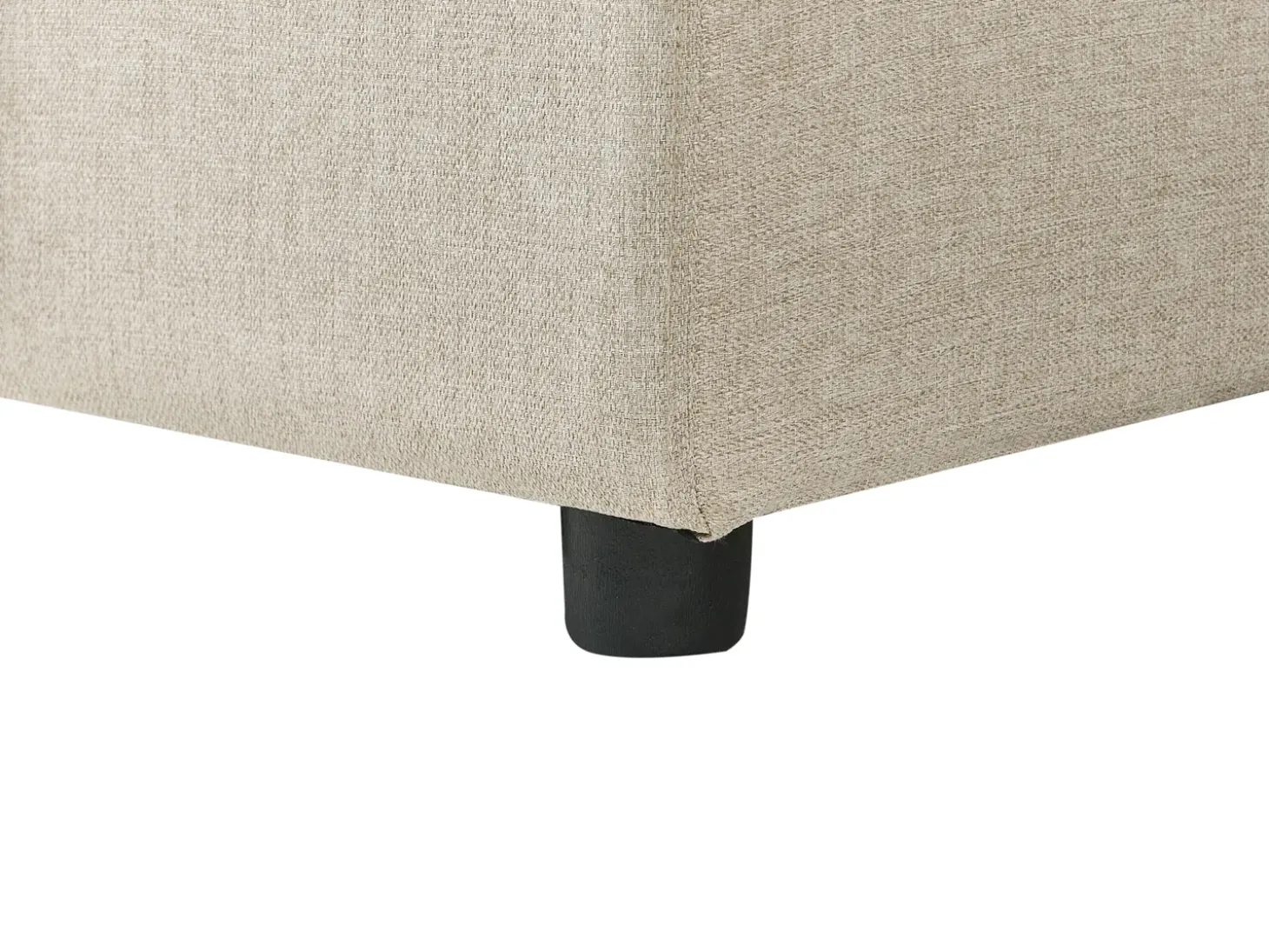 U-formet sovesofa 5 personers SOMMEN Lys Beige med opbevaring