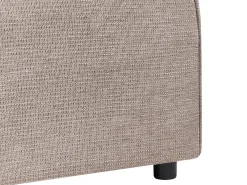 U-formet sovesofa 4 personers VATNE Lysebrun med opbevaring