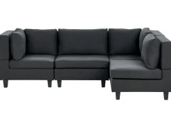 UNSTAD 4 personers Hjørnesofa modul Venstrevendt Sort