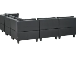 UNSTAD 5 personers Hjørnesofa modul Venstrevendt Sort