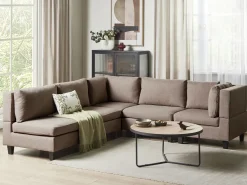 UNSTAD 5 personers Hjørnesofa modul Venstrevendt Brun