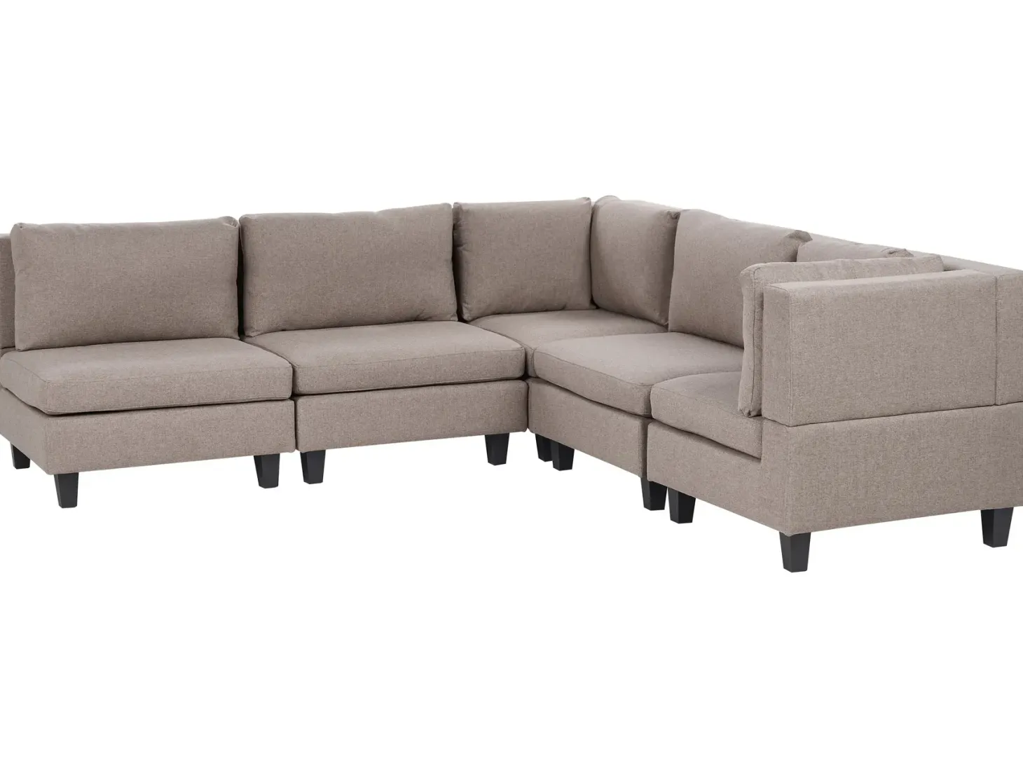 UNSTAD 5 personers Hjørnesofa modul Venstrevendt Brun