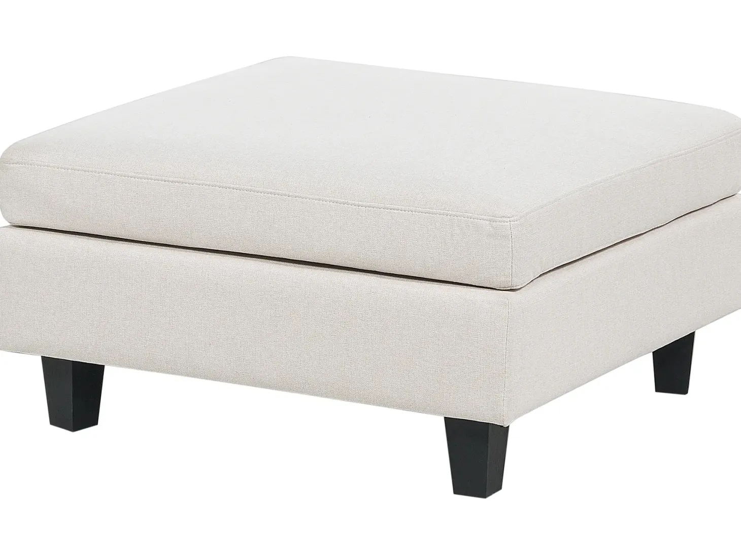 UNSTAD 5 personers Hjørnesofa modul Højrevendt Lys Beige med fodskammel