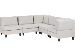 UNSTAD 5 personers Hjørnesofa modul Venstrevendt Lys Beige