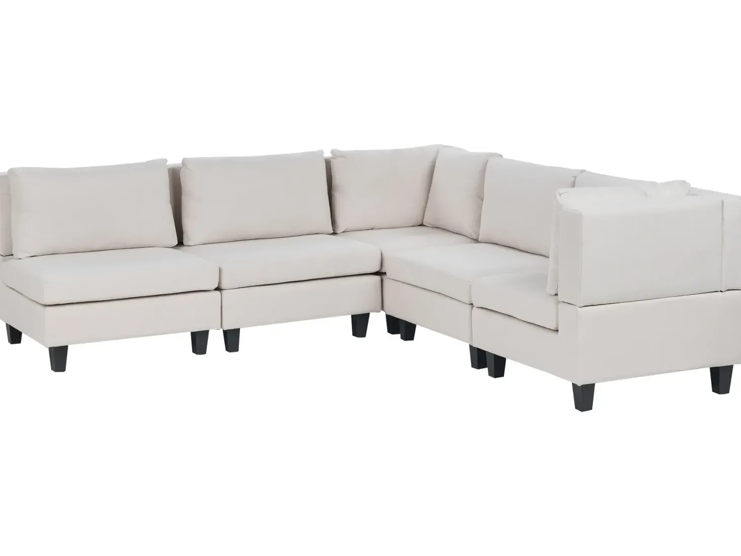 UNSTAD 5 personers Hjørnesofa modul Venstrevendt Lys Beige