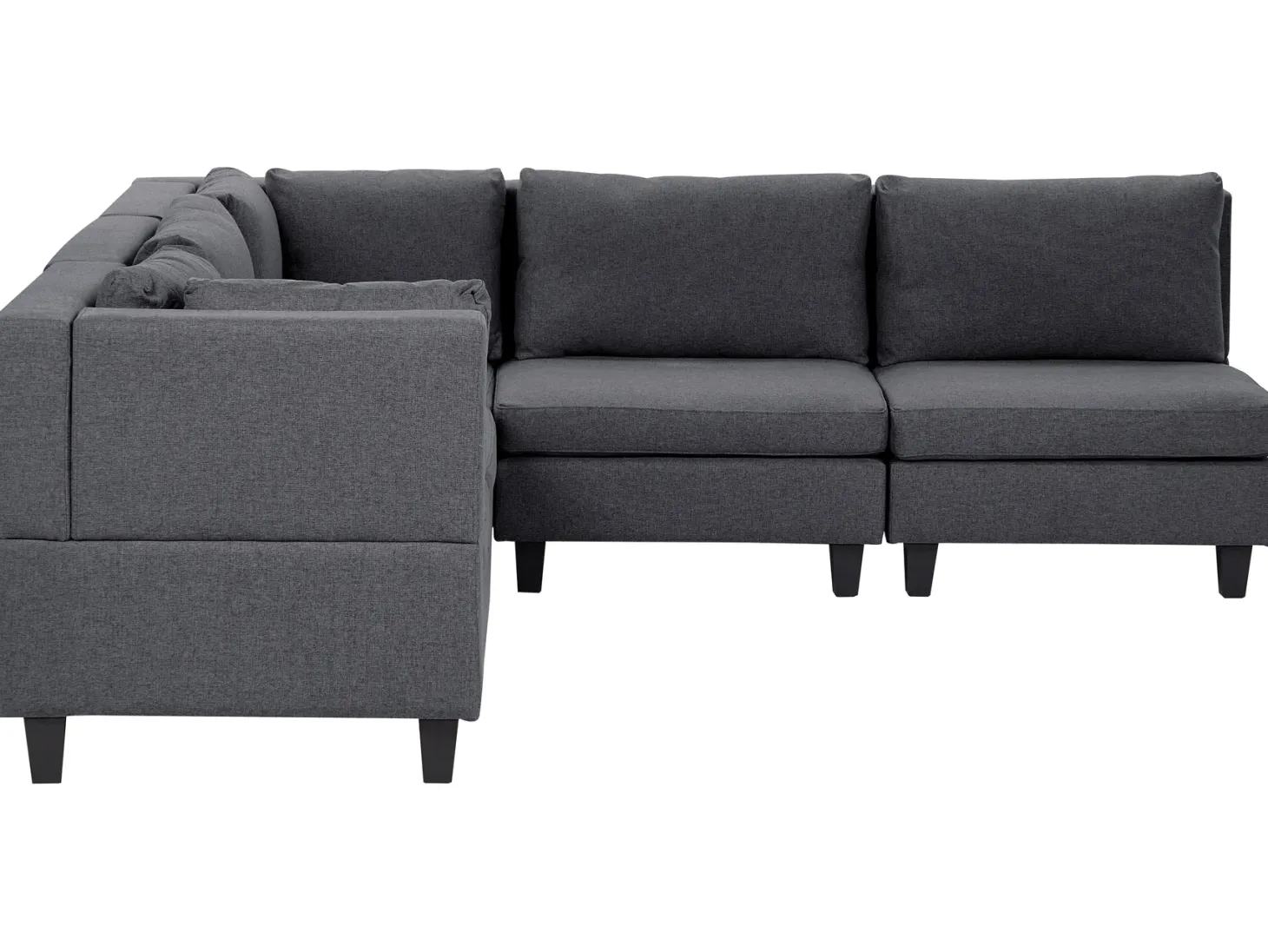UNSTAD 5 personers Hjørnesofa modul Højrevendt Mørkegrå