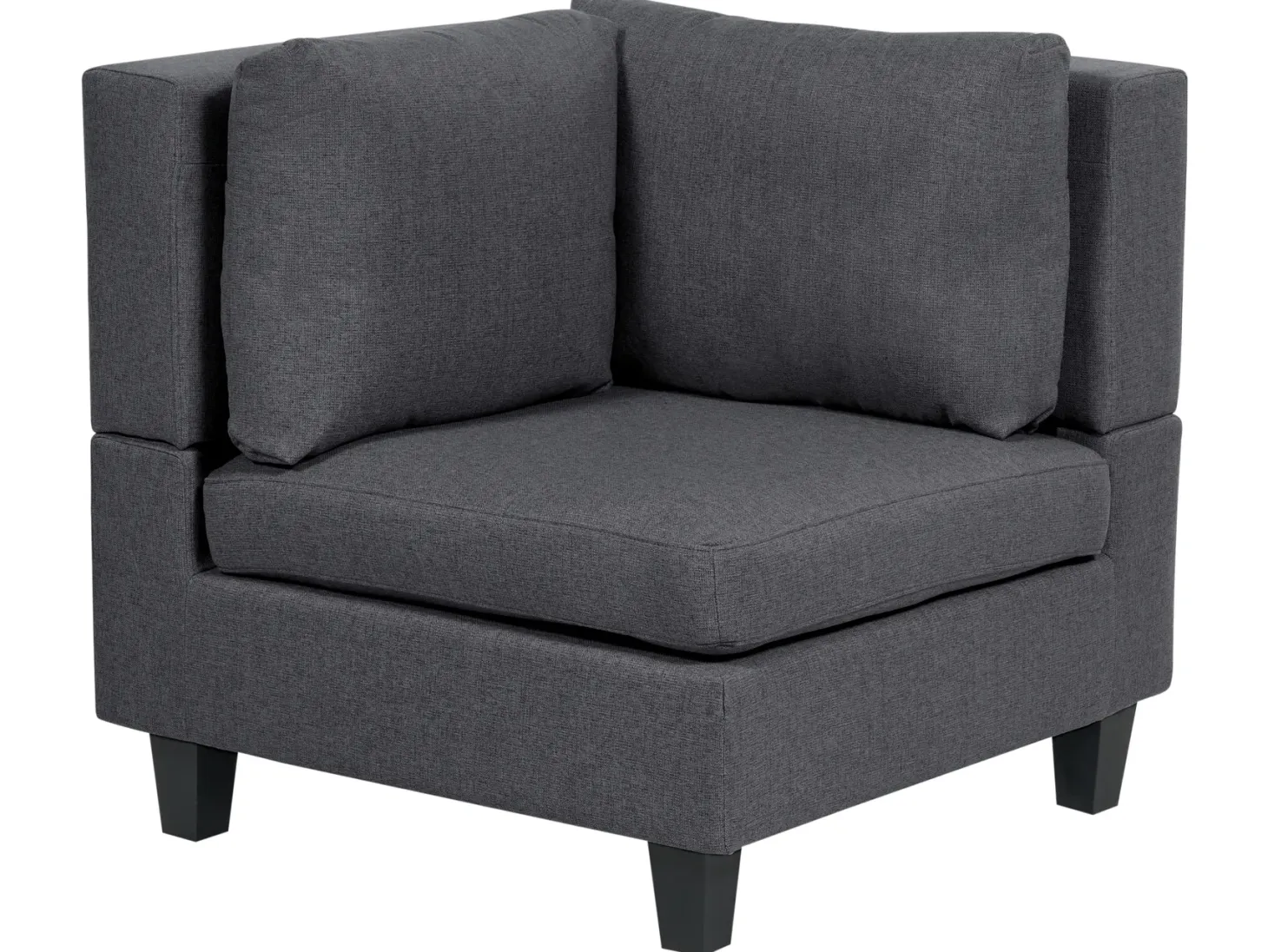 UNSTAD 5 personers Hjørnesofa modul Venstrevendt Mørkegrå
