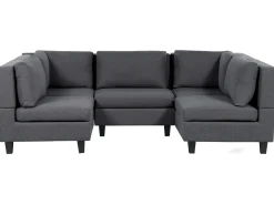 UNSTAD 5 personers U-formet modulsofa Mørkegrå