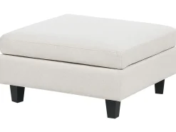 UNSTAD 5 personers U-formet modulsofa Lys Beige med fodskammel