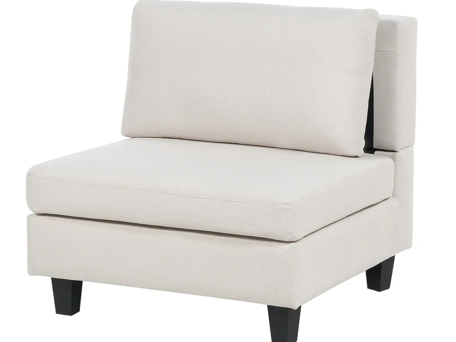 UNSTAD 5 personers U-formet modulsofa Lys Beige med fodskammel