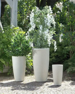 Urtepotte ABDERA 39 cm Lys Beige