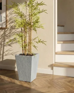 Urtepotte BAIHE 42 cm Grå
