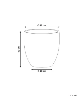 Urtepotte BAIYUN 42 cm Sort