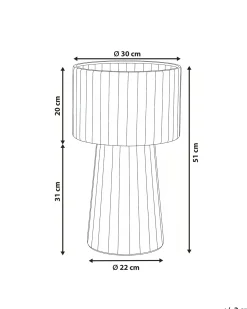 Urtepotte BANE Metal 30 cm Hvid/beige