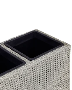 Urtepotte BELLIS 82 cm Lysebrun PE-rattan