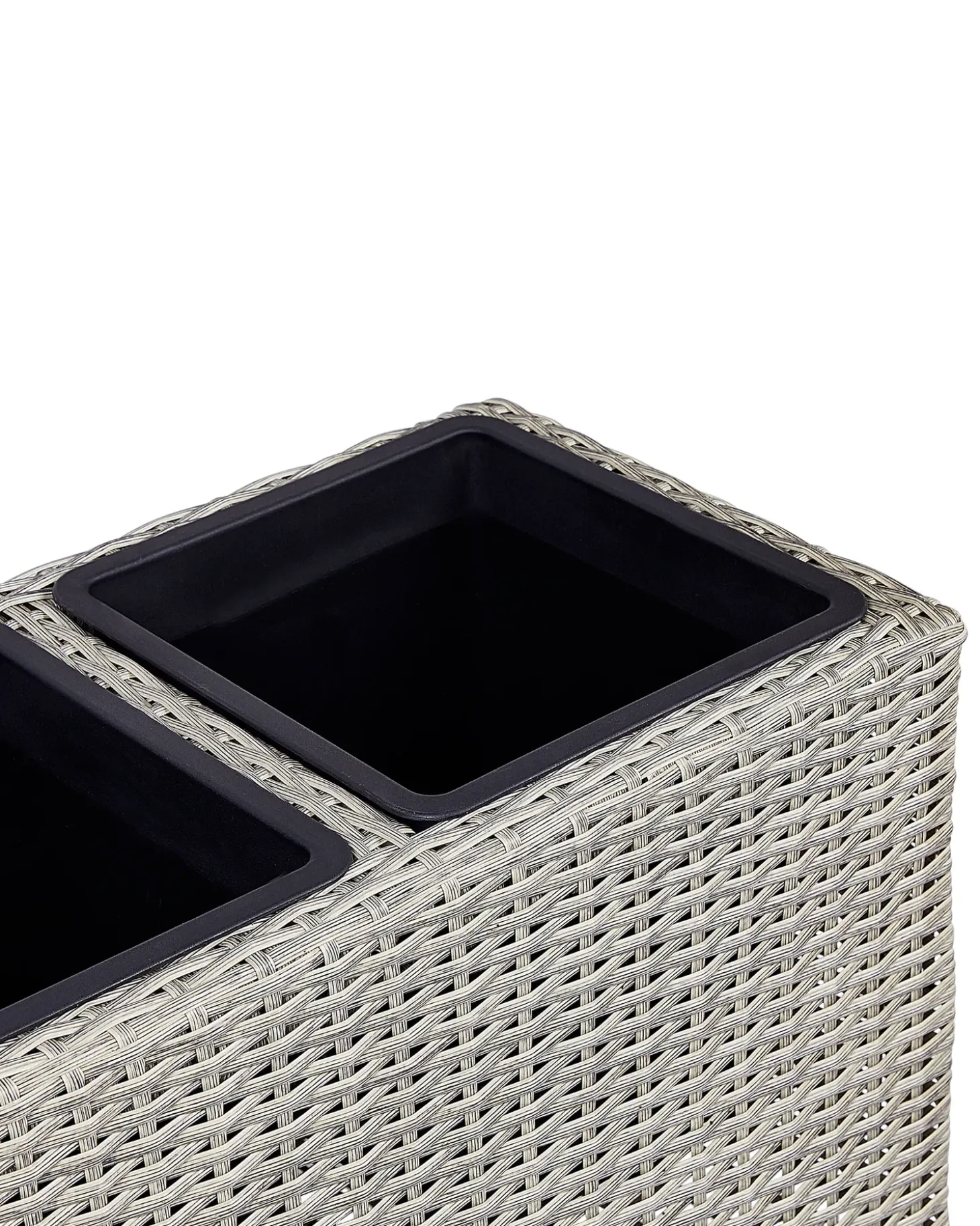 Urtepotte BELLIS 82 cm Lysebrun PE-rattan