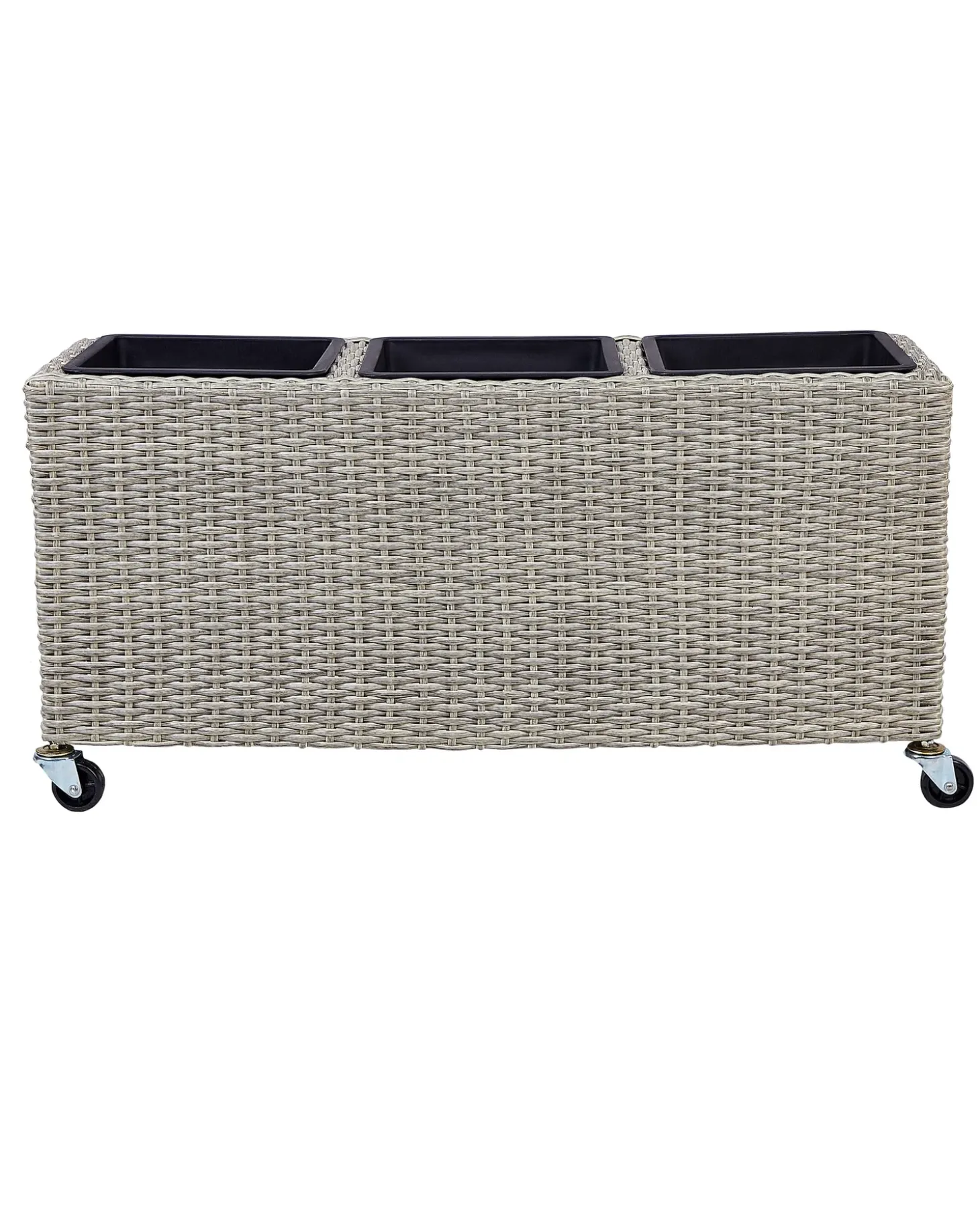 Urtepotte BELLIS 82 cm Lysebrun PE-rattan