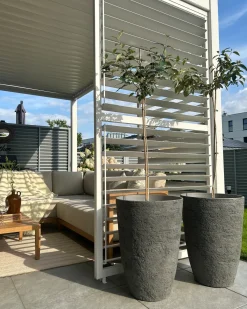Urtepotte CAMIA 43 cm Grå