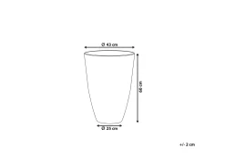 Urtepotte CAMIA 43 cm Grå