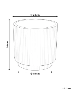 Urtepotte DARIA 24 cm Cremehvid