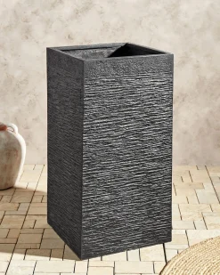 Urtepotte DION 40 cm Sort