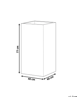 Urtepotte DION 40 cm Sort