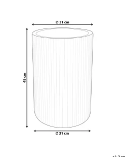 Urtepotte EANTIO 30 cm Sort