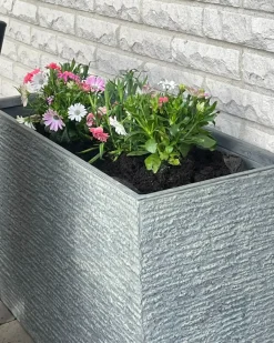 Urtepotte EDESSA 80 cm Grå