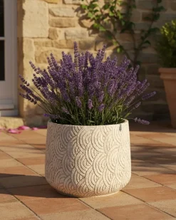 Urtepotte ERIROS 31 cm Lys Beige