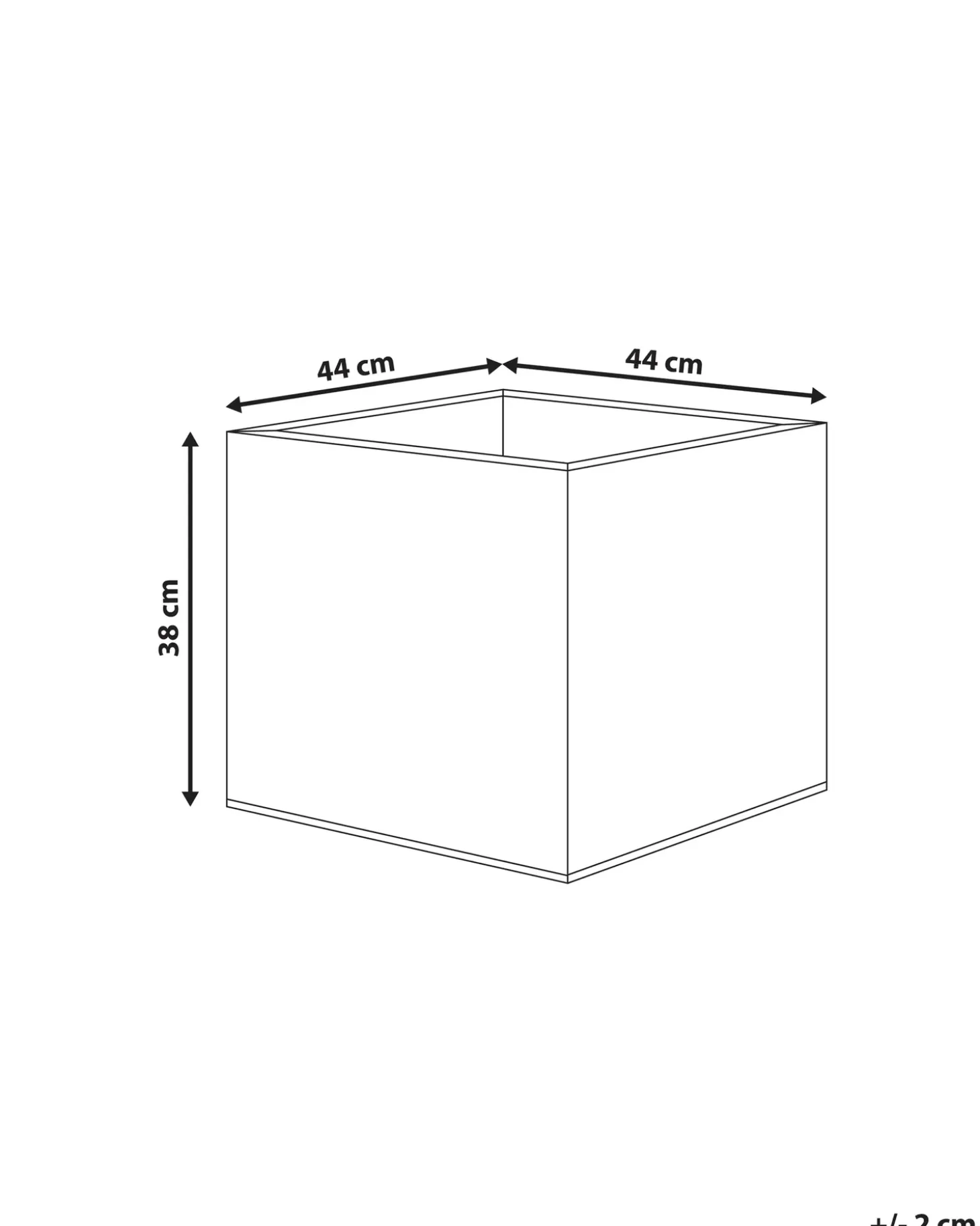 Urtepotte FEIYAN 44 cm Sort
