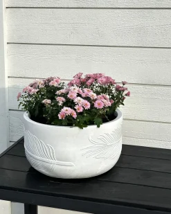 Urtepotte FTERO 35 cm Cremehvid