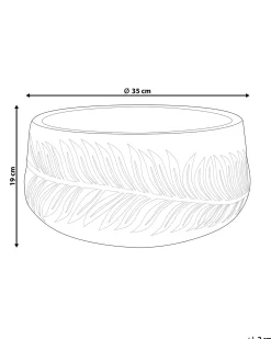 Urtepotte FTERO 35 cm Cremehvid
